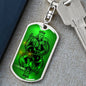 King Forever Keychain Dog Tag Stainless Steel or 18k Gold-Express Your Love Gifts