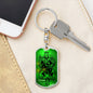 King Forever Keychain Dog Tag Stainless Steel or 18k Gold-Express Your Love Gifts
