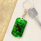 King Forever Keychain Dog Tag Stainless Steel or 18k Gold-Express Your Love Gifts