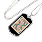 King Gambler Necklace Stainless Steel or 18k Gold Dog Tag 24" Chain-Express Your Love Gifts