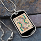 King Gambler Necklace Stainless Steel or 18k Gold Dog Tag 24" Chain-Express Your Love Gifts