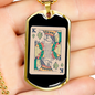 King Gambler Necklace Stainless Steel or 18k Gold Dog Tag 24" Chain-Express Your Love Gifts