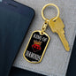 King Of Diamonds Keychain Dog Tag Stainless Steel or 18k Gold-Express Your Love Gifts