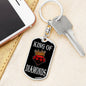 King Of Diamonds Keychain Dog Tag Stainless Steel or 18k Gold-Express Your Love Gifts