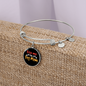 Kiss Me Dog Mom Bracelet Stainless Steel or 18k Gold Circle Bangle-Express Your Love Gifts