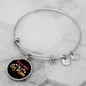 Kiss Me Dog Mom Bracelet Stainless Steel or 18k Gold Circle Bangle-Express Your Love Gifts