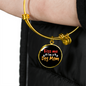 Kiss Me Dog Mom Bracelet Stainless Steel or 18k Gold Circle Bangle-Express Your Love Gifts