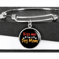 Kiss Me Dog Mom Bracelet Stainless Steel or 18k Gold Circle Bangle-Express Your Love Gifts