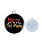 Kiss Me Dog Mom Bracelet Stainless Steel or 18k Gold Circle Bangle-Express Your Love Gifts