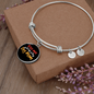 Kiss Me Dog Mom Bracelet Stainless Steel or 18k Gold Circle Bangle-Express Your Love Gifts