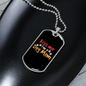 Kiss Me Dog Mom Necklace Stainless Steel or 18k Gold Dog Tag 24" Chain-Express Your Love Gifts