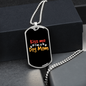 Kiss Me Dog Mom Necklace Stainless Steel or 18k Gold Dog Tag 24" Chain-Express Your Love Gifts