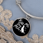 Kiss Me Dog White Bracelet Stainless Steel or 18k Gold Circle Bangle-Express Your Love Gifts