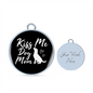 Kiss Me Dog White Bracelet Stainless Steel or 18k Gold Circle Bangle-Express Your Love Gifts