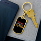 Kiss Me I'm a Dog Keychain Stainless Steel or 18k Gold Dog Tag Keyring-Express Your Love Gifts