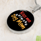 Kiss Me I'm a Dog Mom Circle Necklace Stainless Steel or 18k Gold 18-22"-Express Your Love Gifts