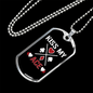 Kiss My Aces Gambler Necklace Stainless Steel or 18k Gold Dog Tag 24" Chain-Express Your Love Gifts