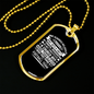Knit Into A Unity Necklace Stainless Steel or 18k Gold Dog Tag 24" Chain-Express Your Love Gifts