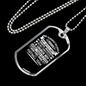 Knit Into A Unity Necklace Stainless Steel or 18k Gold Dog Tag 24" Chain-Express Your Love Gifts
