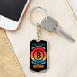 Know About Bitcoin Crypto Keychain Stainless Steel or 18k Gold Dog Tag Keyring-Express Your Love Gifts