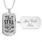 Know I Am God Christian Necklace Stainless Steel or 18k Gold Dog Tag 24" Chain-Express Your Love Gifts