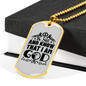 Know That I Am God Cross Christian Necklace Stainless Steel or 18k Gold Dog Tag 24" Chain-Express Your Love Gifts