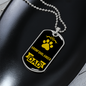 Kromfohrlander Dad Dog Necklace Stainless Steel or 18k Gold Dog Tag W 24" Dog Owner Lover-Express Your Love Gifts