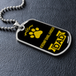 Kromfohrlander Dad Dog Necklace Stainless Steel or 18k Gold Dog Tag W 24" Dog Owner Lover-Express Your Love Gifts