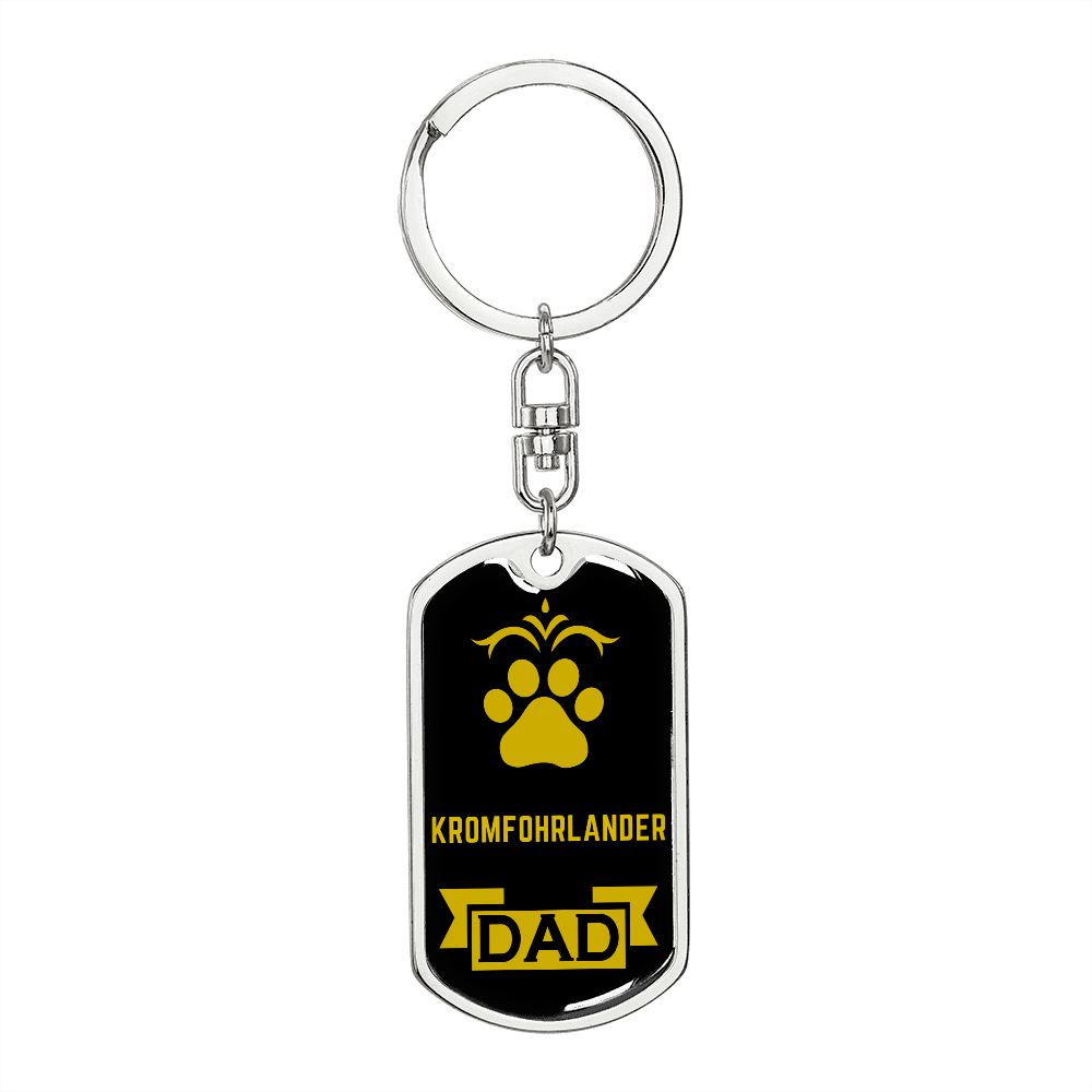 Kromfohrlander Keychain Stainless Steel or 18k Gold-Express Your Love Gifts