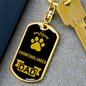Kromfohrlander Keychain Stainless Steel or 18k Gold-Express Your Love Gifts