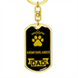 Kromfohrlander Keychain Stainless Steel or 18k Gold-Express Your Love Gifts