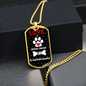 Kromfohrlander Love Is Stainless Steel or 18k Gold Dog Tag 24" Chain-Express Your Love Gifts