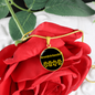 Kromfohrlander Mama Circle Necklace Stainless Steel or 18k Gold 18-22" Dog Owner Lover-Express Your Love Gifts