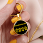 Kromfohrlander Mama Circle Necklace Stainless Steel or 18k Gold 18-22" Dog Owner Lover-Express Your Love Gifts