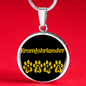 Kromfohrlander Mama Circle Necklace Stainless Steel or 18k Gold 18-22" Dog Owner Lover-Express Your Love Gifts