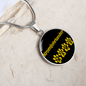 Kromfohrlander Mama Circle Necklace Stainless Steel or 18k Gold 18-22" Dog Owner Lover-Express Your Love Gifts