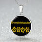 Kromfohrlander Mama Circle Necklace Stainless Steel or 18k Gold 18-22" Dog Owner Lover-Express Your Love Gifts