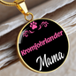 Kromfohrlander Mama Necklace Circle Pendant Stainless Steel or 18k Gold 18-22" Dog Mom Pendant-Express Your Love Gifts