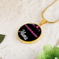 Kromfohrlander Mama Necklace Circle Pendant Stainless Steel or 18k Gold 18-22" Dog Mom Pendant-Express Your Love Gifts