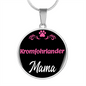 Kromfohrlander Mama Necklace Circle Pendant Stainless Steel or 18k Gold 18-22" Dog Mom Pendant-Express Your Love Gifts