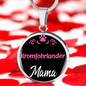 Kromfohrlander Mama Necklace Circle Pendant Stainless Steel or 18k Gold 18-22" Dog Mom Pendant-Express Your Love Gifts