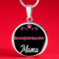 Kromfohrlander Mama Necklace Circle Pendant Stainless Steel or 18k Gold 18-22" Dog Mom Pendant-Express Your Love Gifts