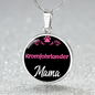 Kromfohrlander Mama Necklace Circle Pendant Stainless Steel or 18k Gold 18-22" Dog Mom Pendant-Express Your Love Gifts