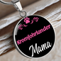 Kromfohrlander Mama Necklace Circle Pendant Stainless Steel or 18k Gold 18-22" Dog Mom Pendant-Express Your Love Gifts