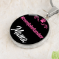 Kromfohrlander Mama Necklace Circle Pendant Stainless Steel or 18k Gold 18-22" Dog Mom Pendant-Express Your Love Gifts