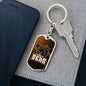 Kungfu Bear Keychain Dog Tag Stainless Steel or 18k Gold-Express Your Love Gifts