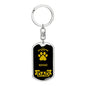 Kuvasz Keychain Stainless Steel or 18k Gold-Express Your Love Gifts
