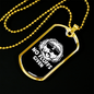Labradoodle No Fluffs Necklace Stainless Steel or 18k Gold Dog Tag 24" Chain-Express Your Love Gifts