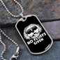 Labradoodle No Fluffs Necklace Stainless Steel or 18k Gold Dog Tag 24" Chain-Express Your Love Gifts