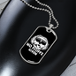 Labradoodle No Fluffs Necklace Stainless Steel or 18k Gold Dog Tag 24" Chain-Express Your Love Gifts